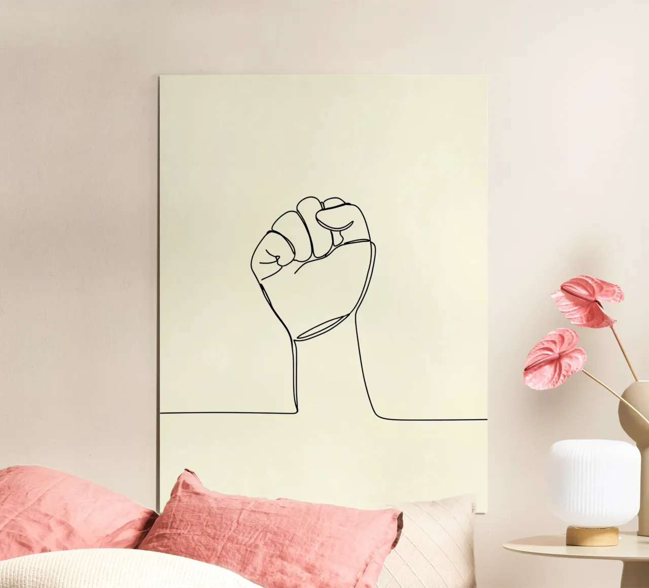 Unity - Line art minimalista poster da Viv Line Art