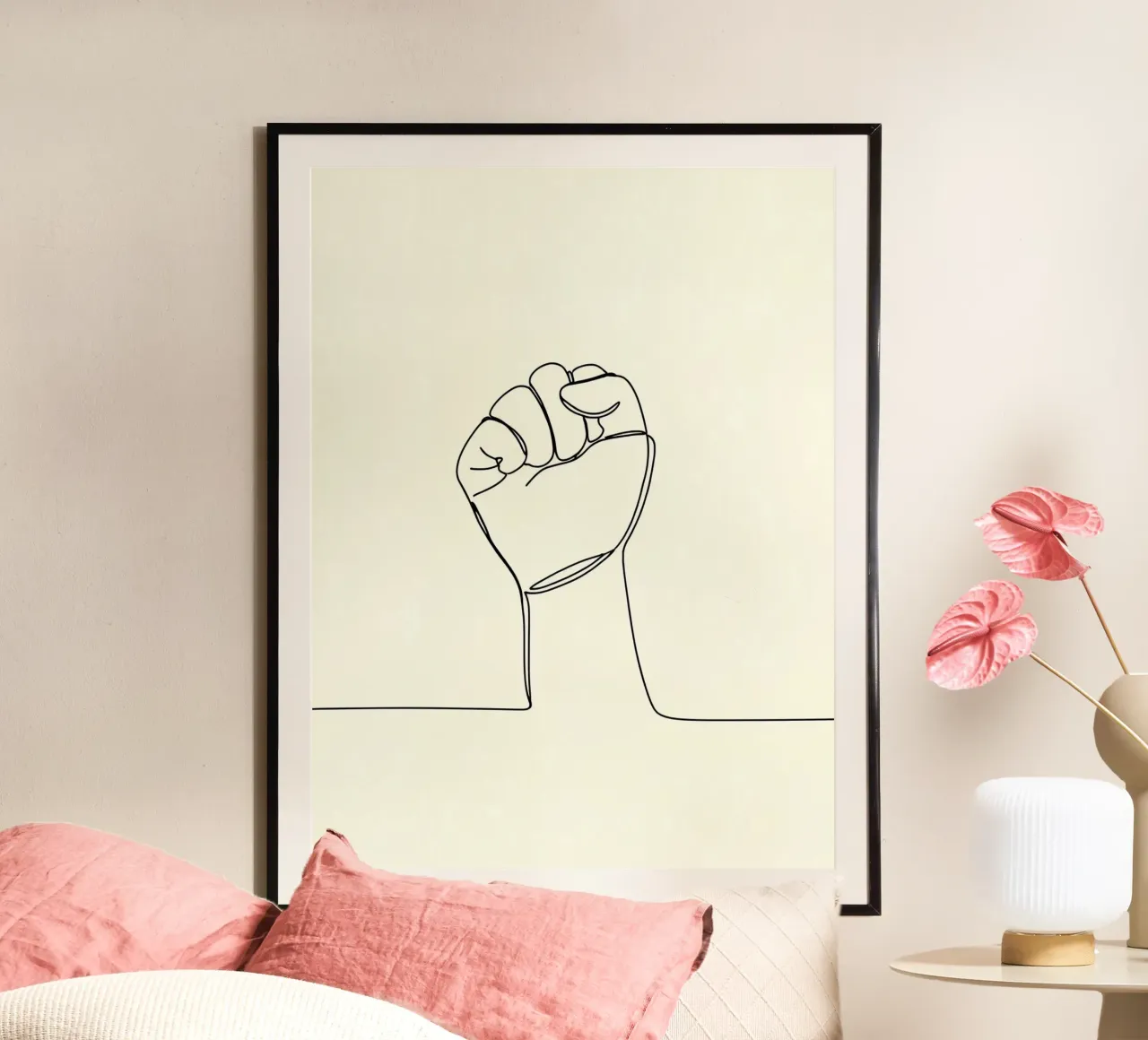 Unity - Line art minimalista carta hahnemühle da Viv Line Art