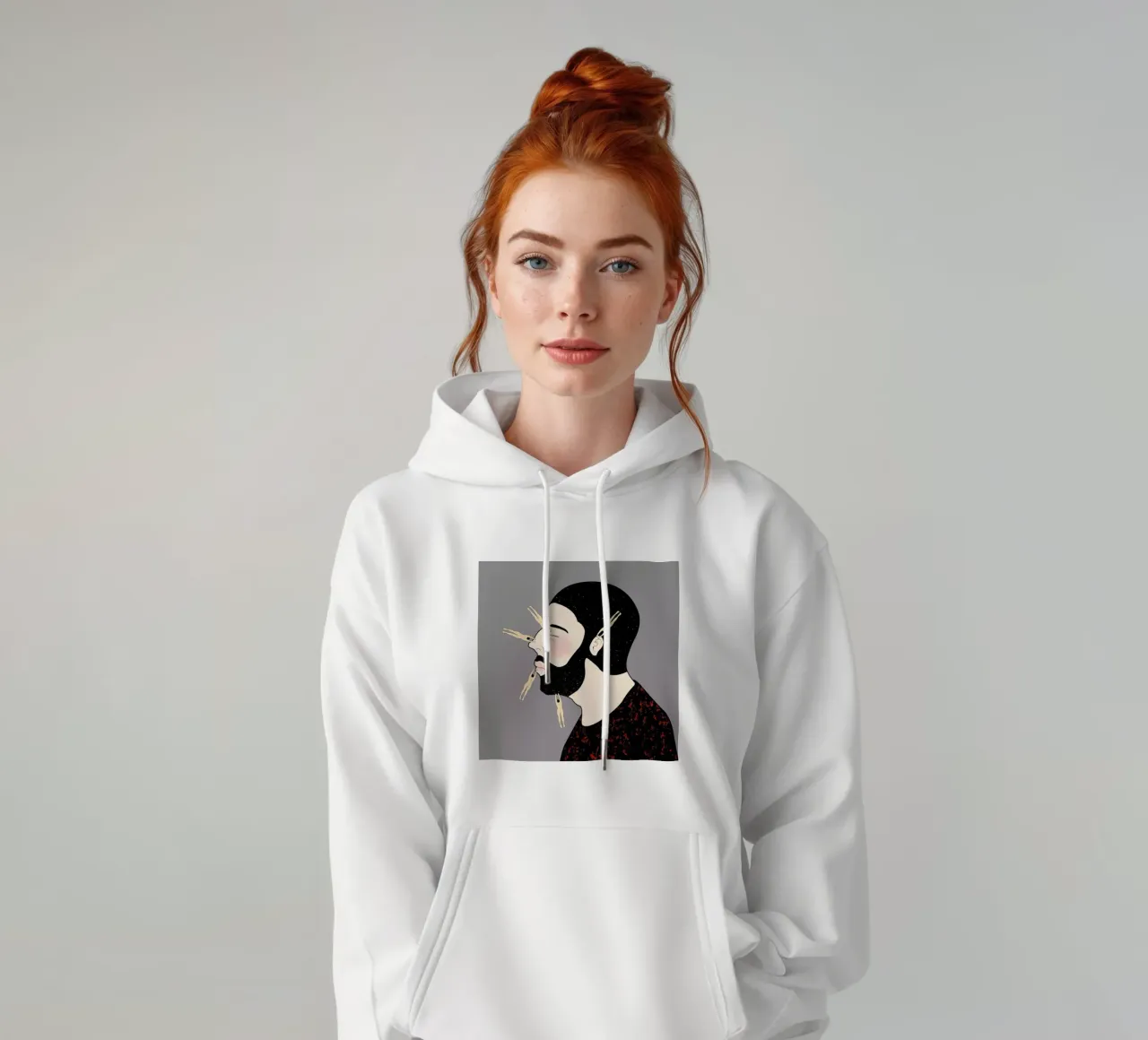 Peg felpa con cappuccio da Ruei