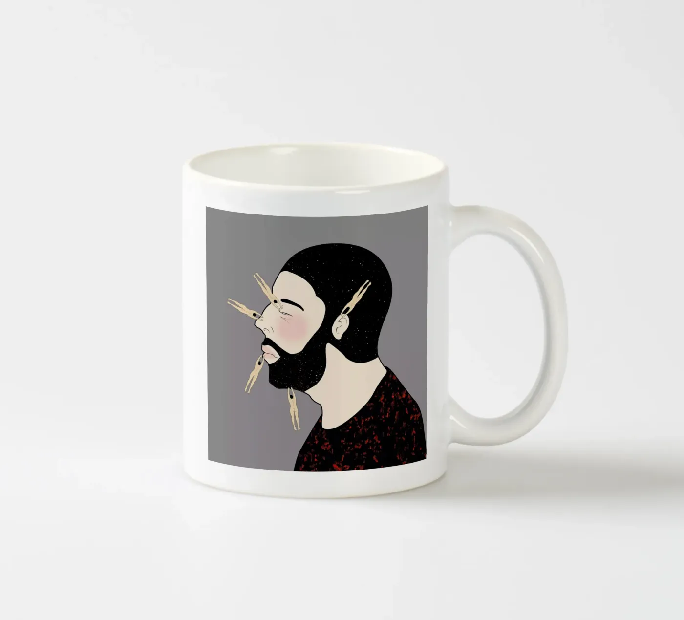 Peg ceramic mug by Ruei