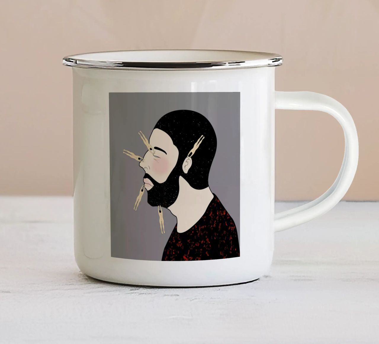 Peg tazza in smalto da Ruei