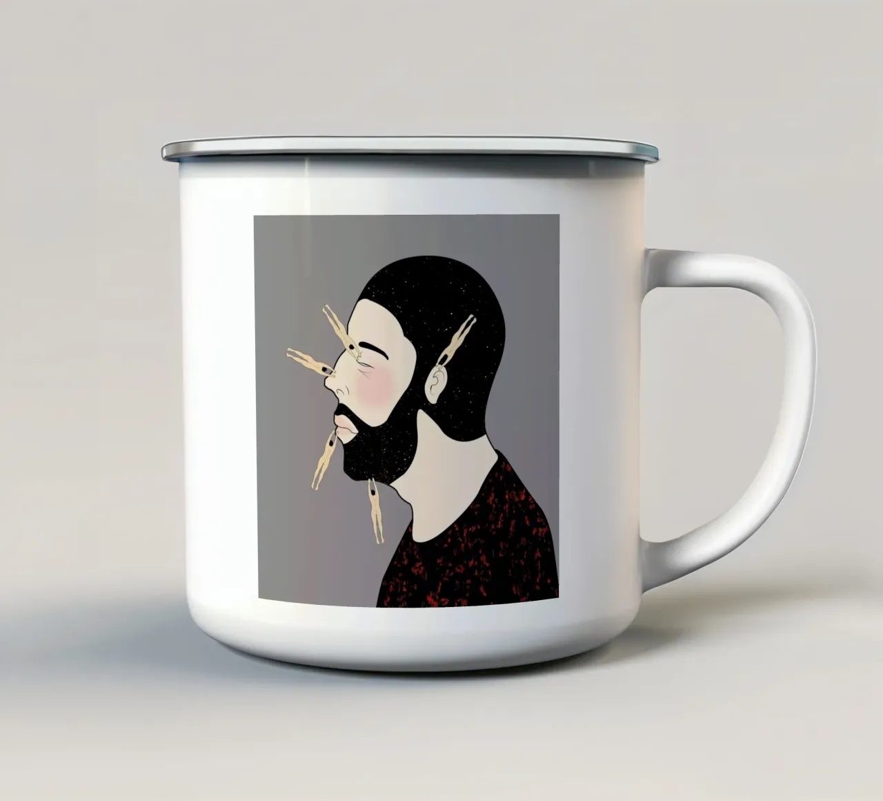 Peg taza de esmalte de Ruei