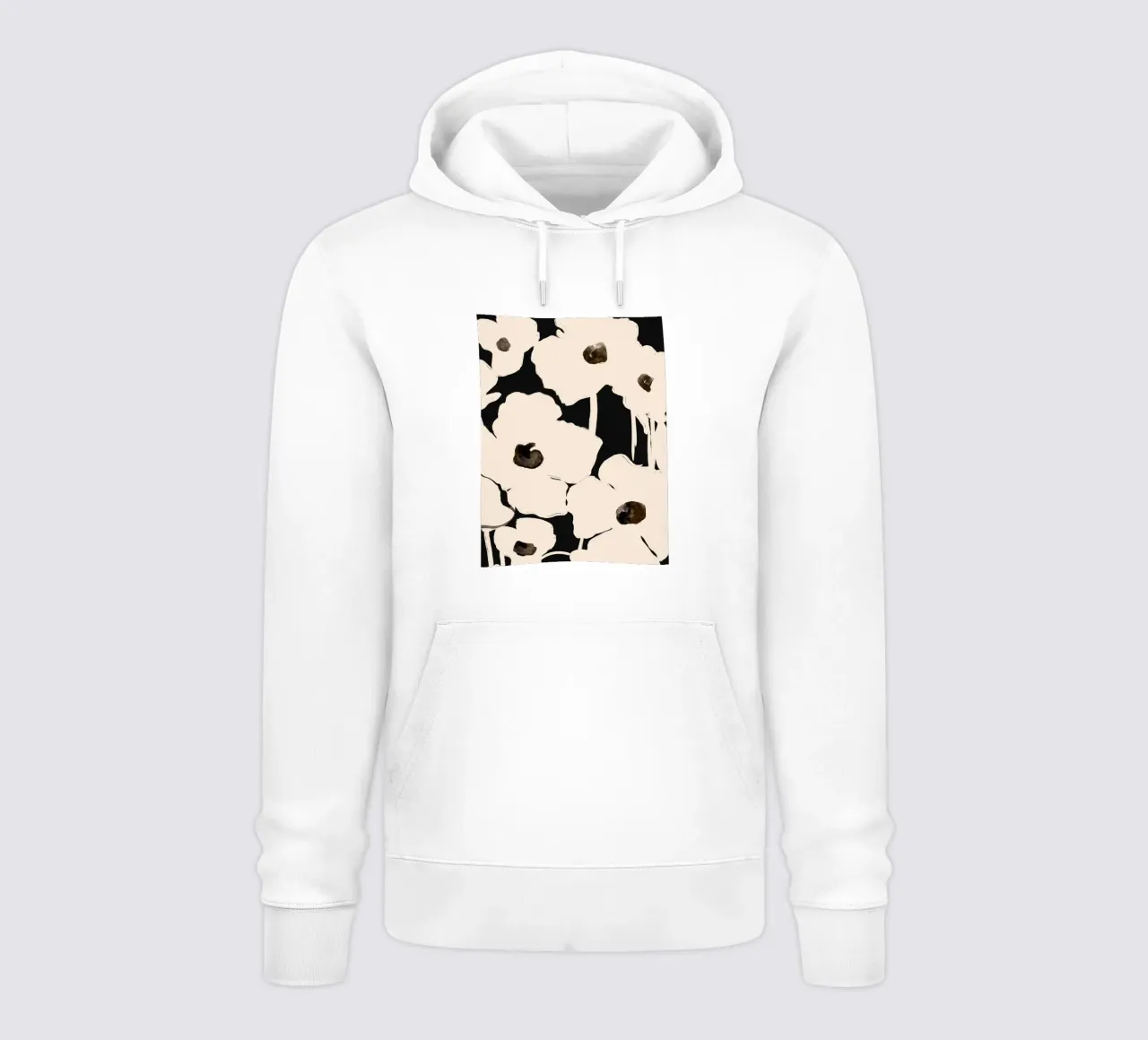 Fiori astratti felpa con cappuccio da ThingDesign