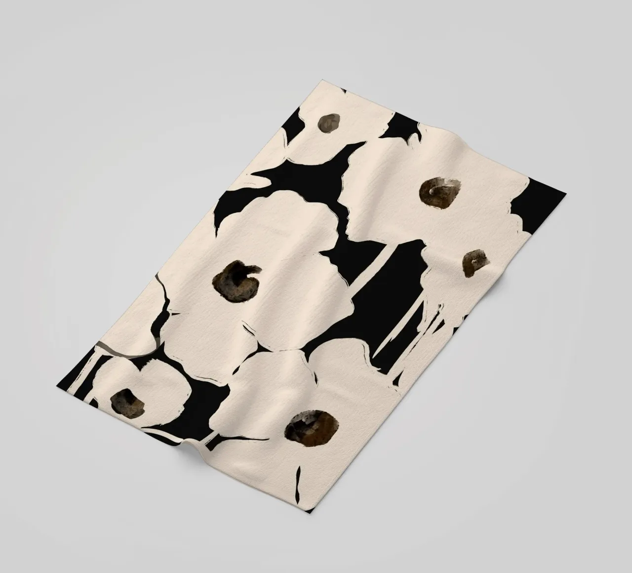 Fiori astratti telo mare da ThingDesign