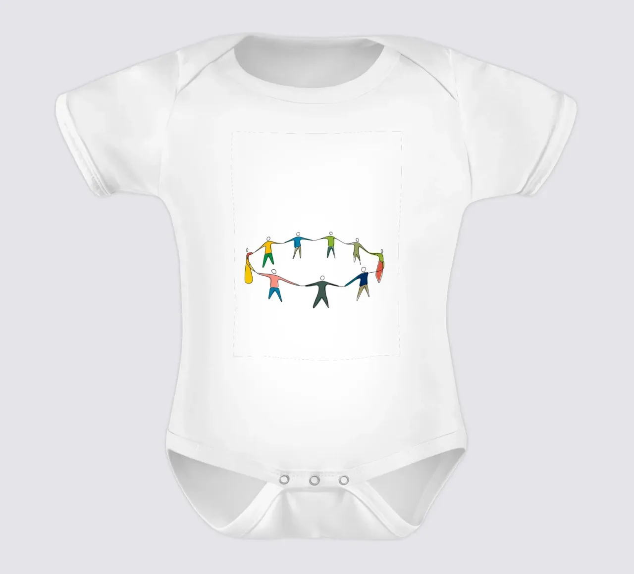People Unity - Dessin au trait minimaliste body bébé de Viv Line Art