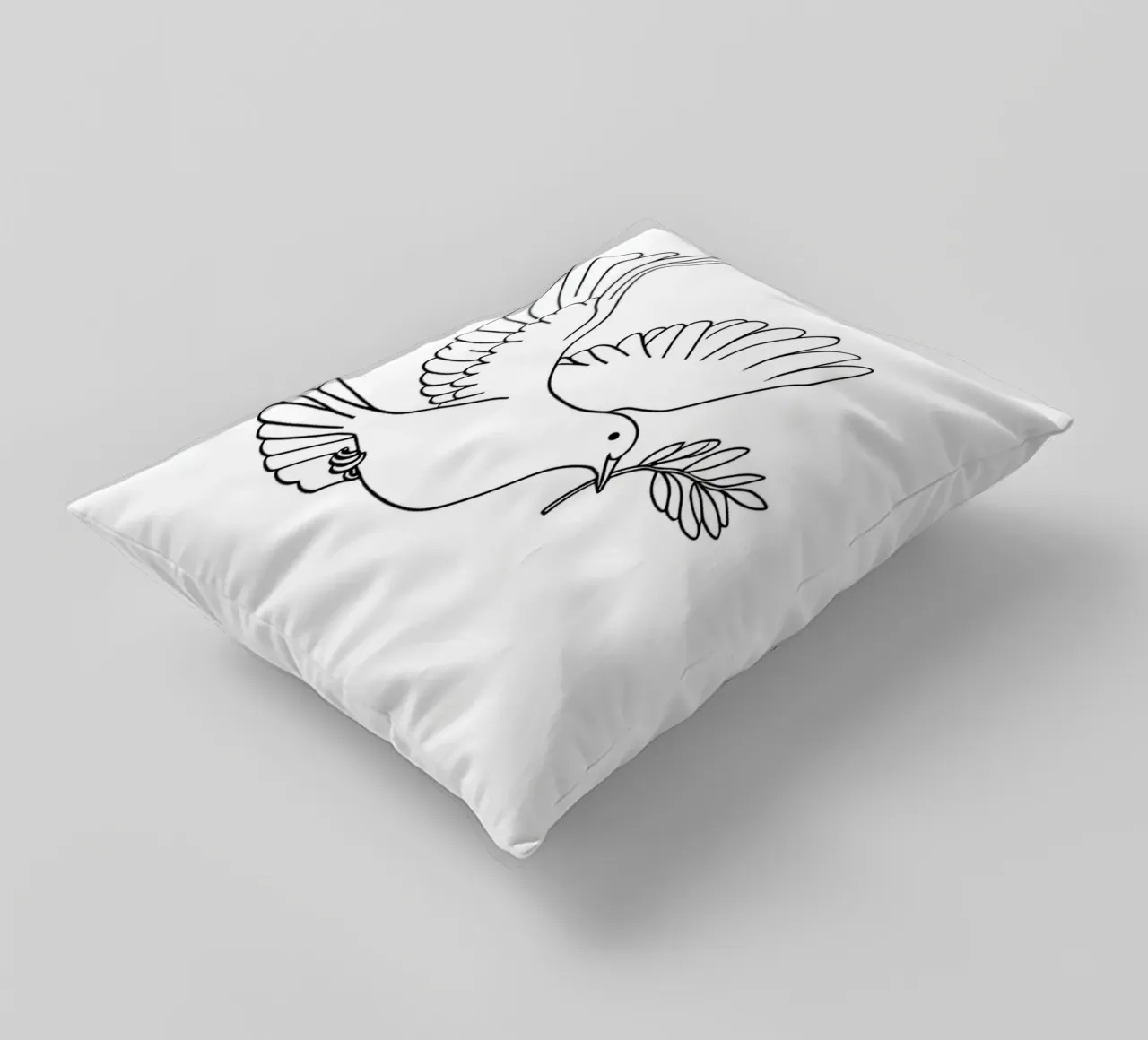 Uccello libero - Line art minimalista cuscino da Viv Line Art