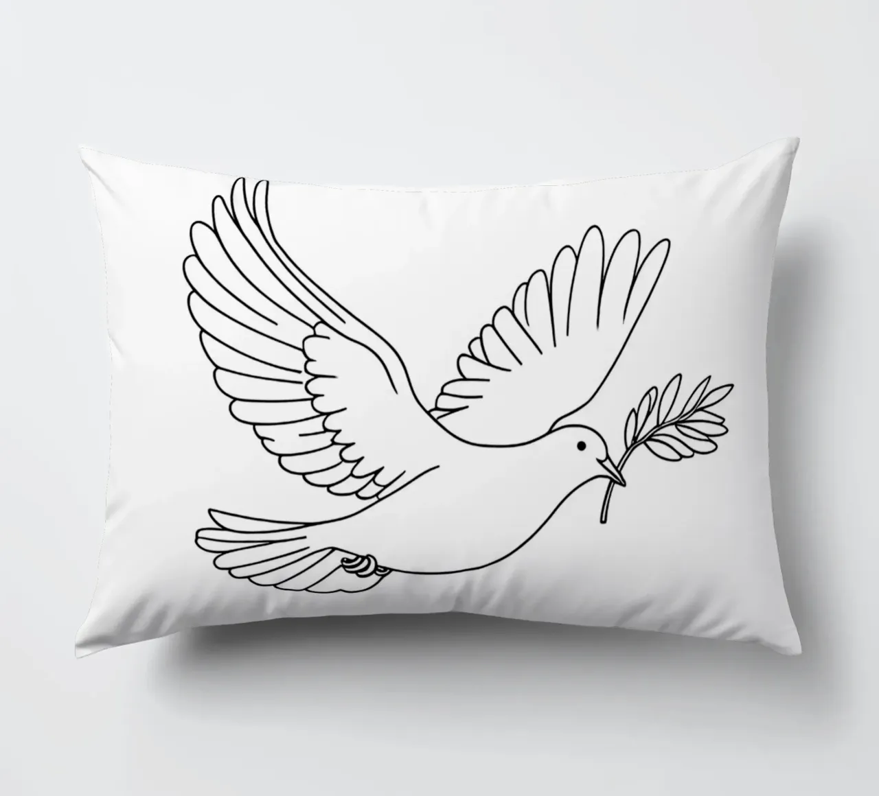 Uccello libero - Line art minimalista cuscino da Viv Line Art