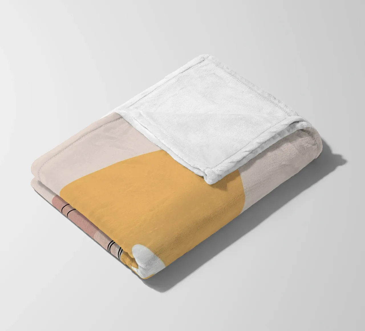 Luce di candela - Line art minimalista coperta in pile da Viv Line Art