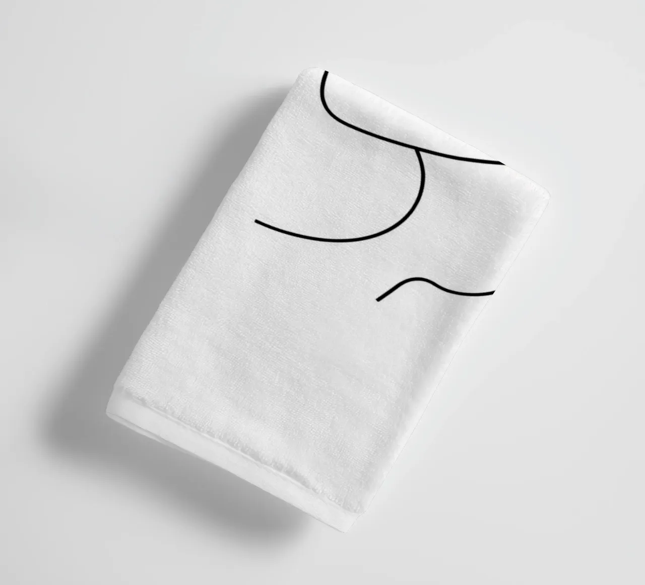 Gemini Zodiac - Minimalist Line Art towel by Viv Line Art
