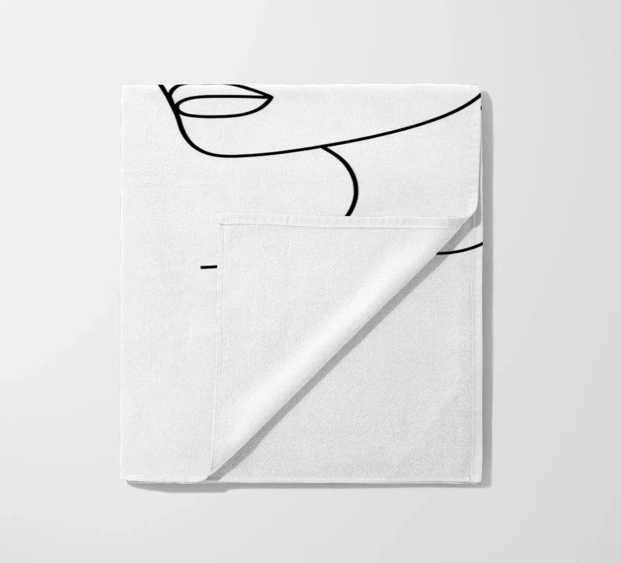 Gemini Zodiac - Minimalist Line Art beach towel by Viv Line Art