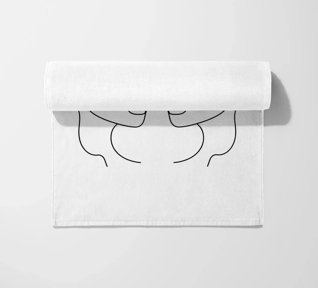 Gemini Zodiac - Minimalist Line Art beach towel by Viv Line Art