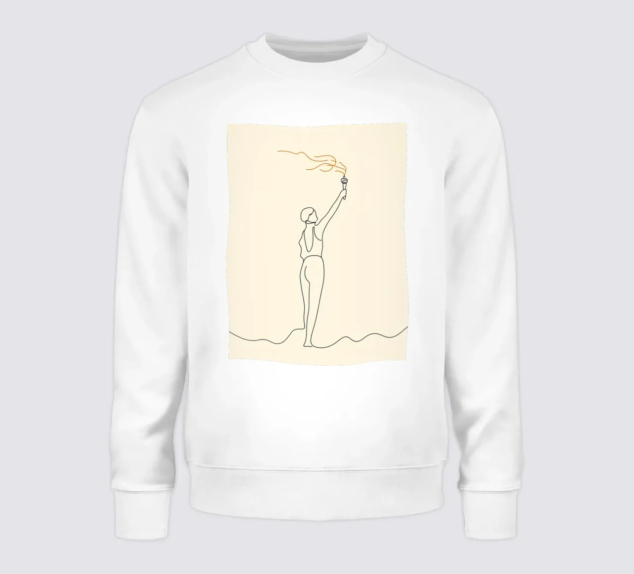 Movimento - Line art minimalista felpa da Viv Line Art