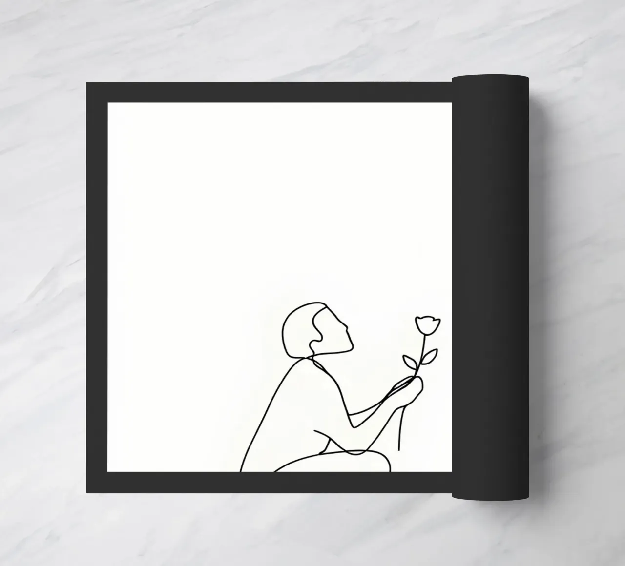 Proposta d'amore - Line art minimalista zerbino da Viv Line Art