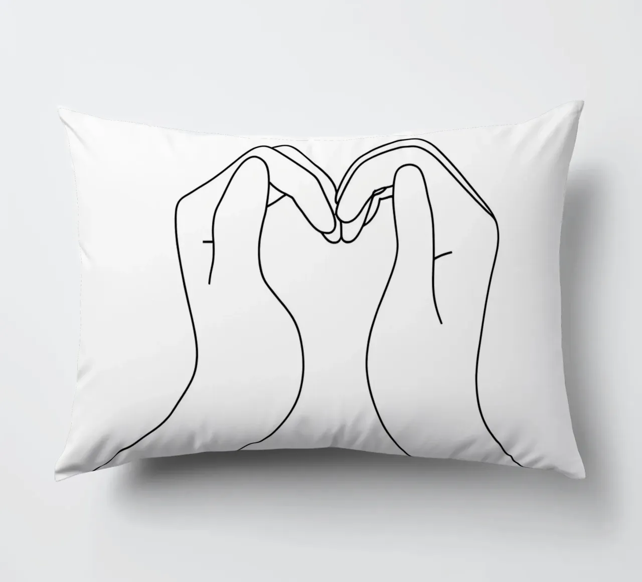 Amore - Line art minimalista cuscino da Viv Line Art