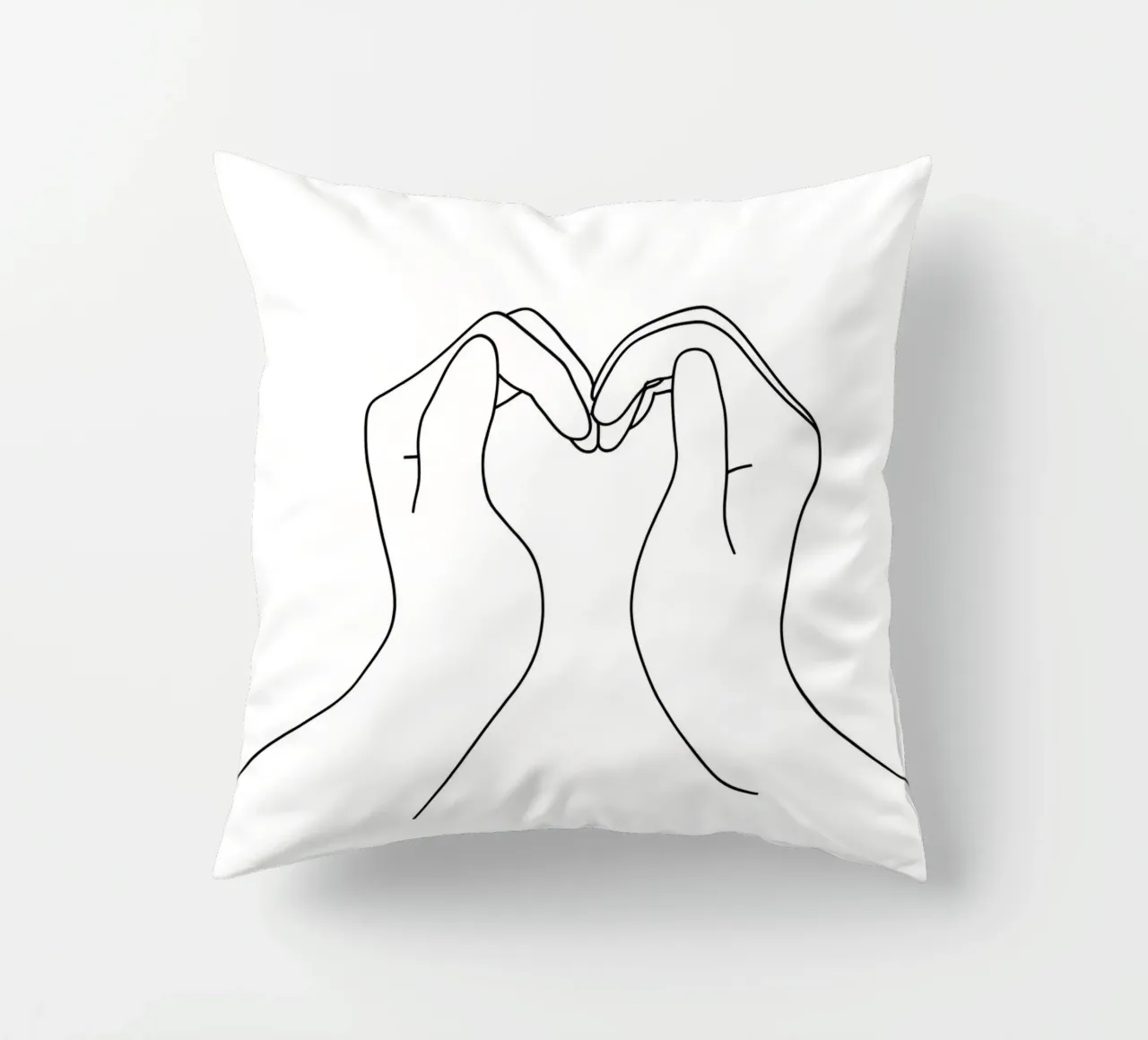 Amore - Line art minimalista cuscino da Viv Line Art