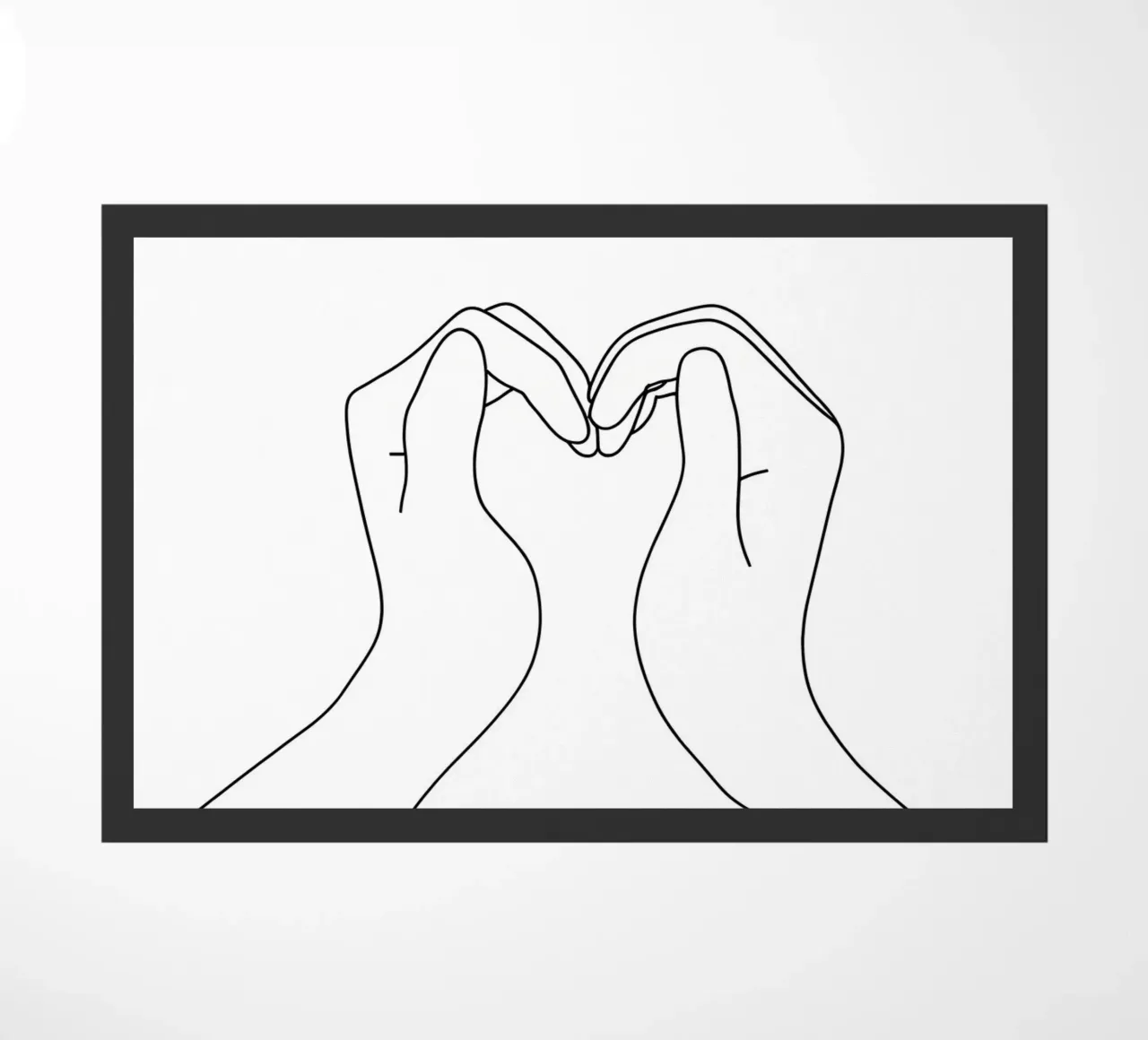 Amore - Line art minimalista zerbino da Viv Line Art