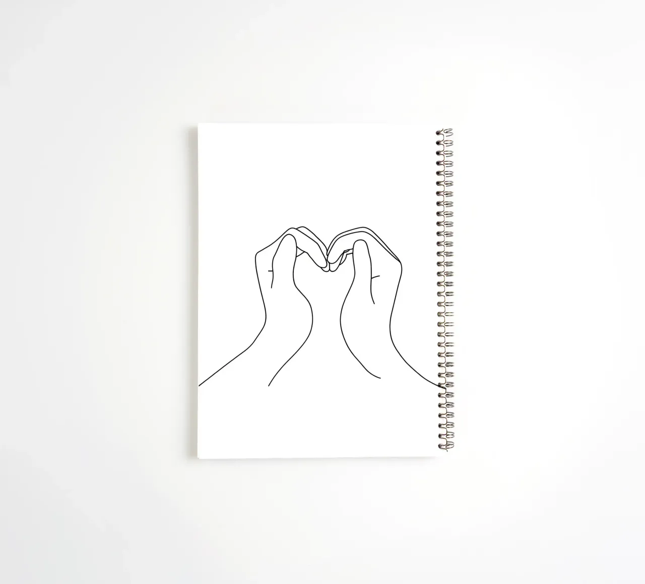 Amour - Dessin au trait minimaliste carnet à spirale de Viv Line Art