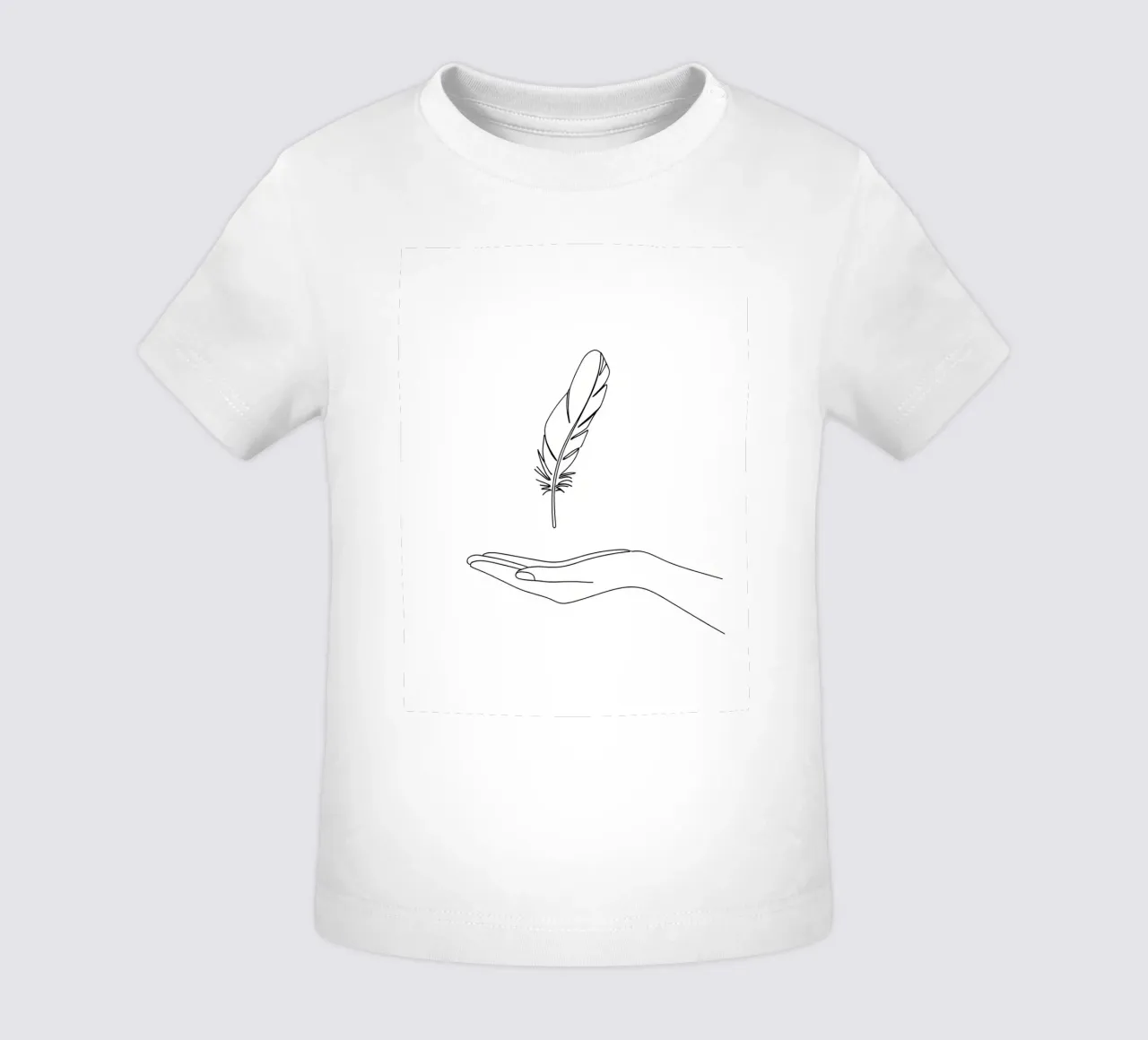 Salva gli uccelli - Line art minimalista maglietta neonato da Viv Line Art