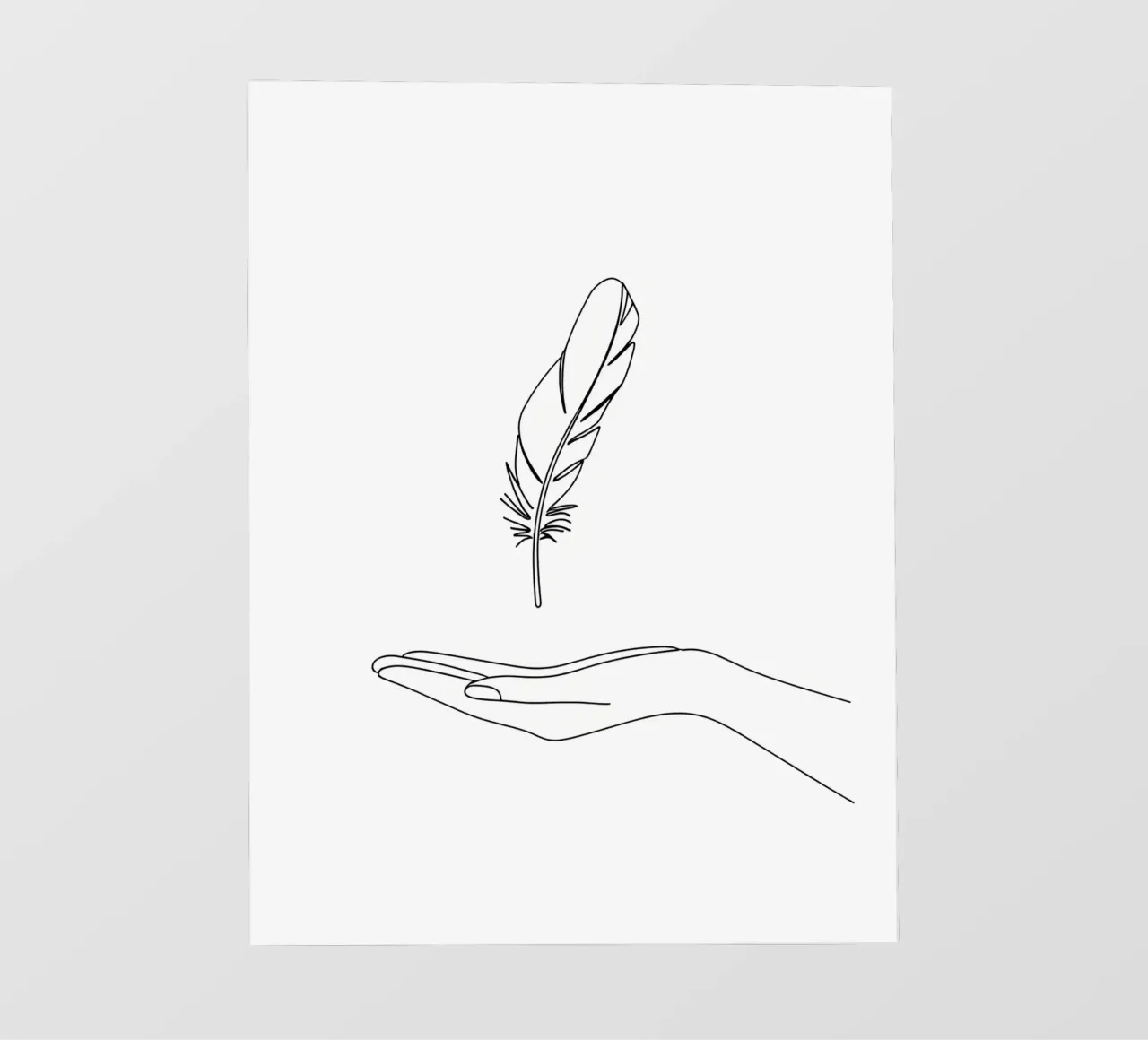 Salva gli uccelli - Line art minimalista telo in pvc da Viv Line Art