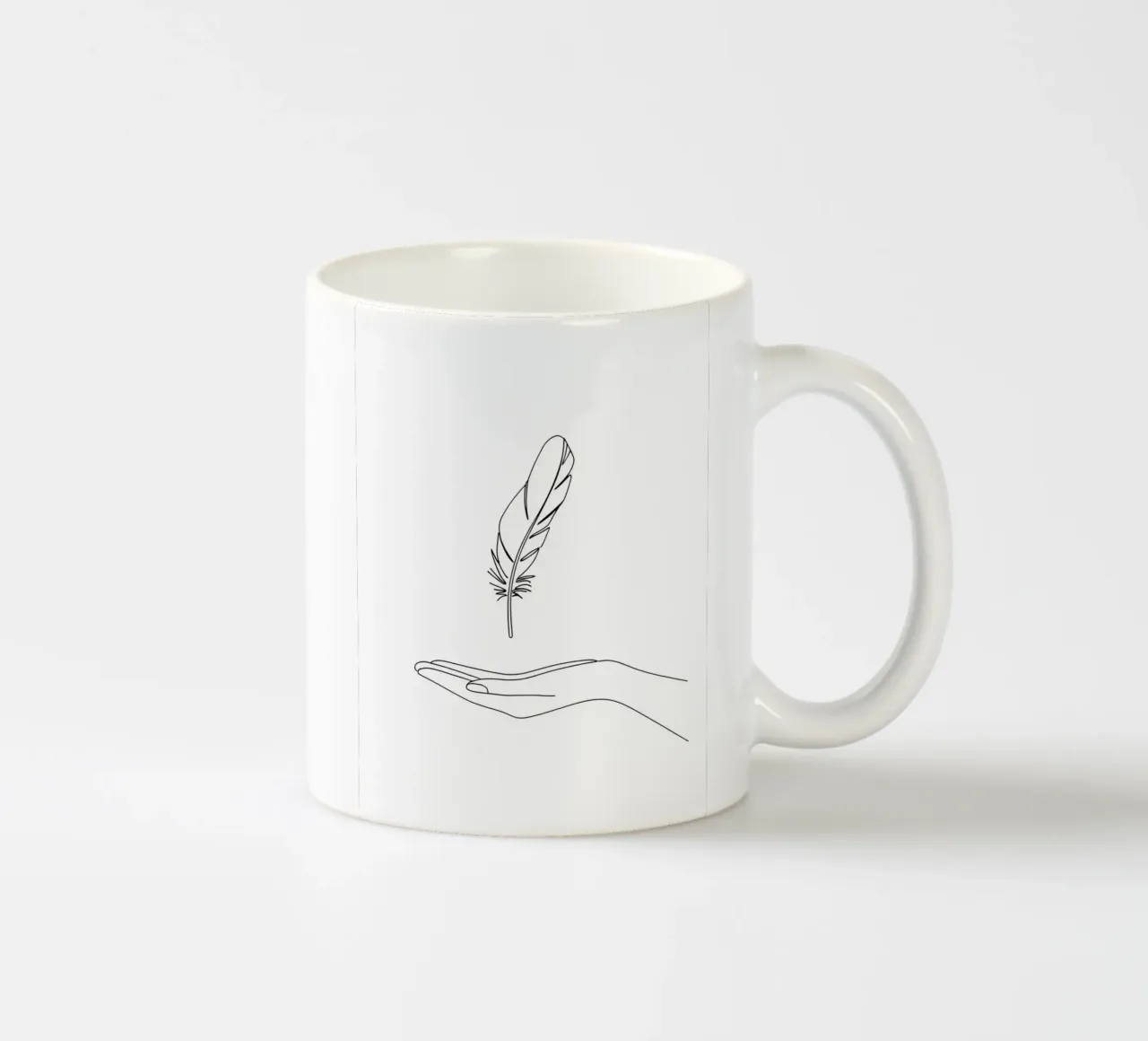 Salva gli uccelli - Line art minimalista tazza in ceramica da Viv Line Art