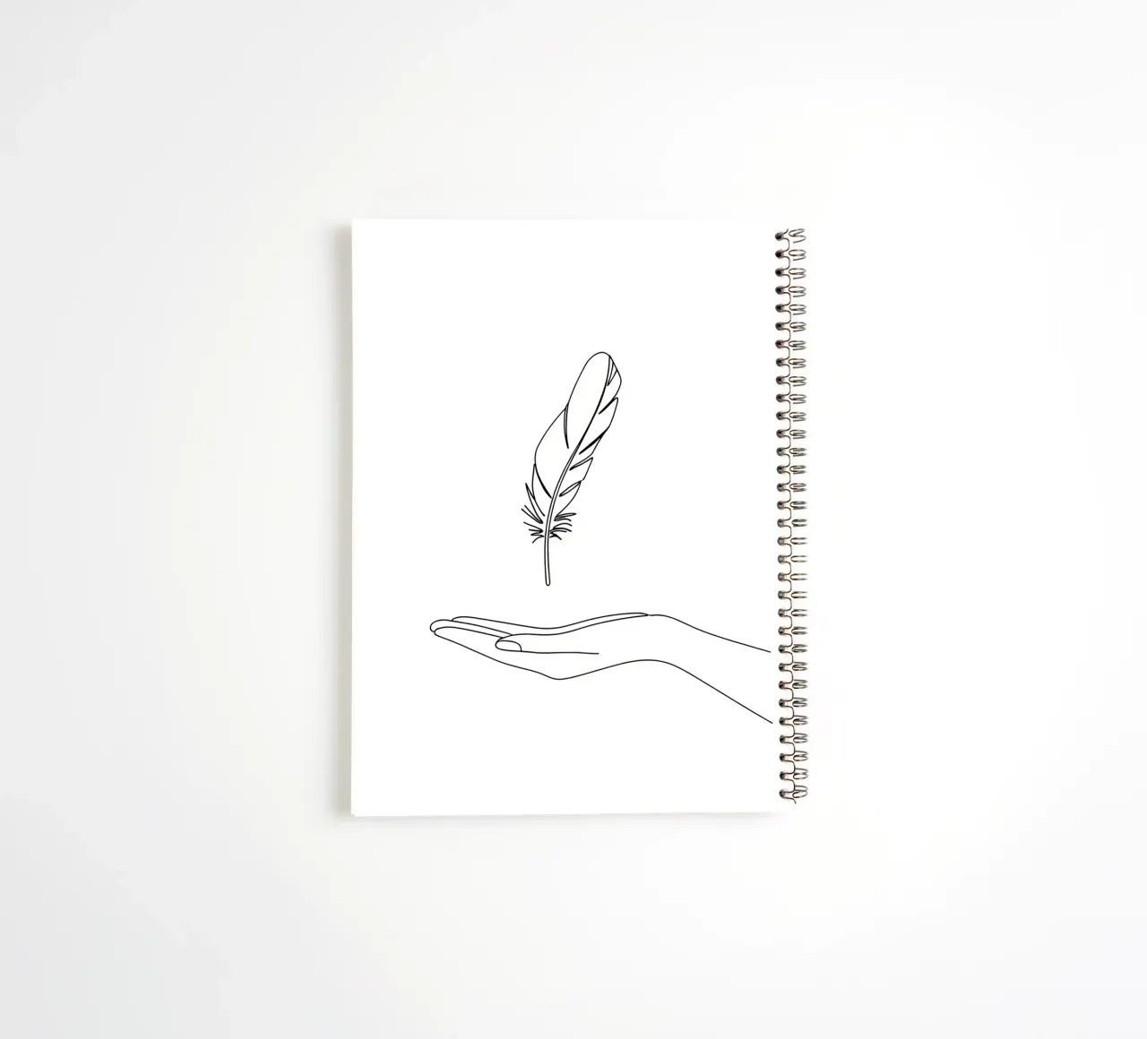 Save Birds - Minimalist Line Art spiral notebook by Viv Line Art