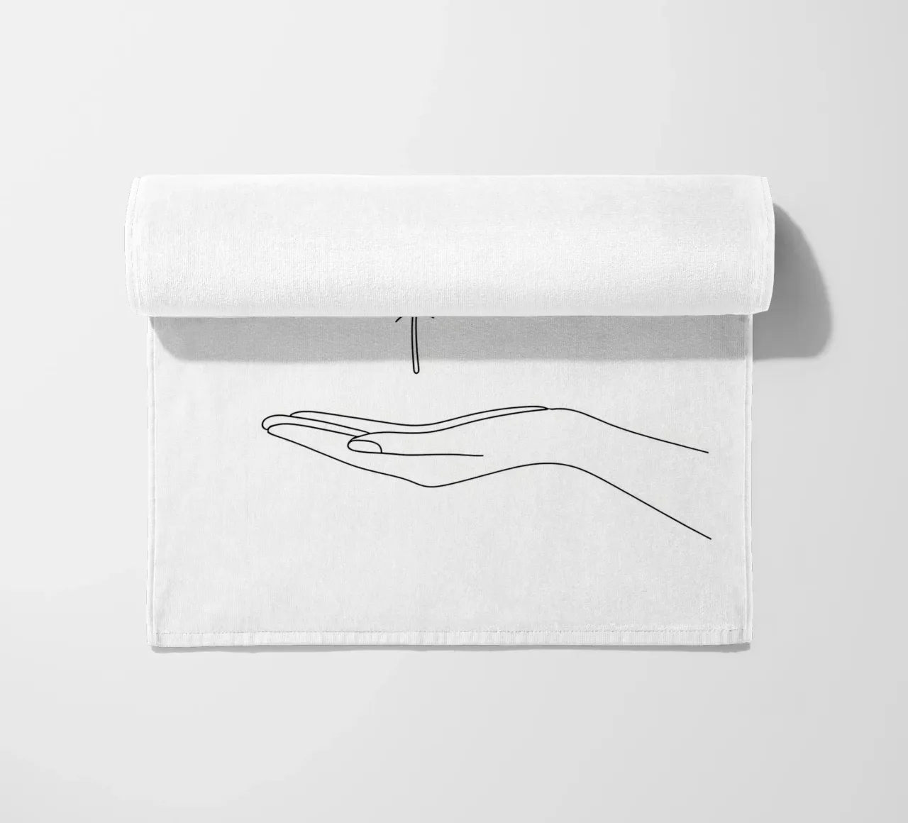 Salva gli uccelli - Line art minimalista telo mare da Viv Line Art