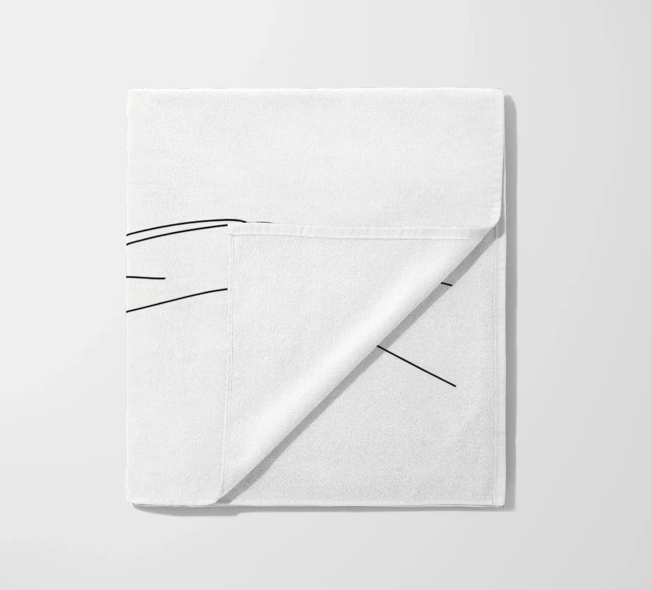 Salva gli uccelli - Line art minimalista telo mare da Viv Line Art