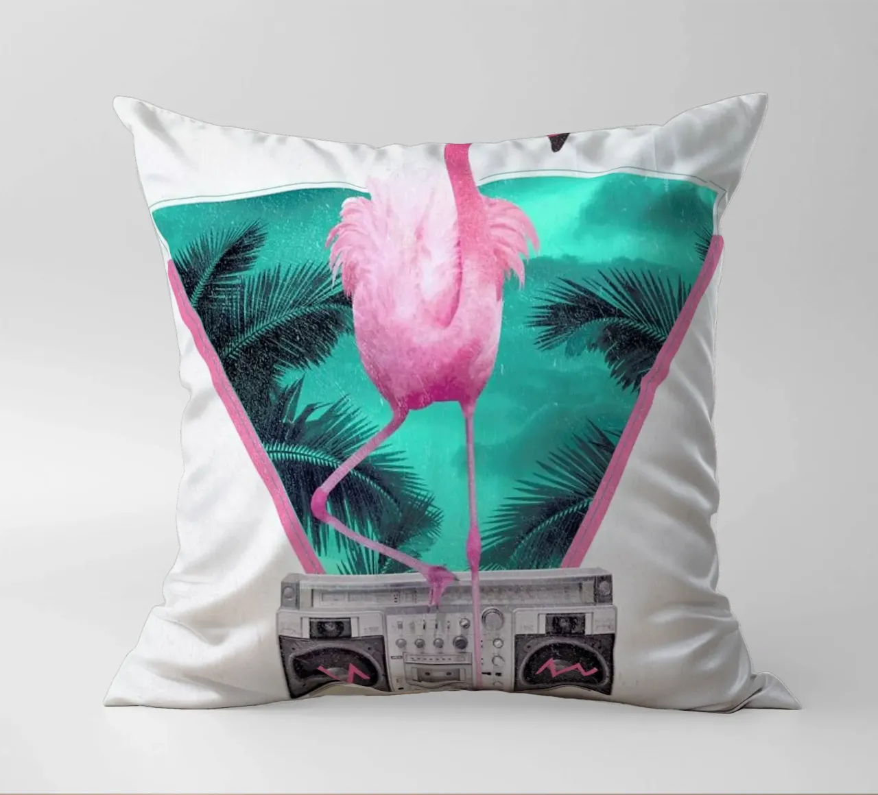 Miami Flamingo cuscino da Róbert Farkas