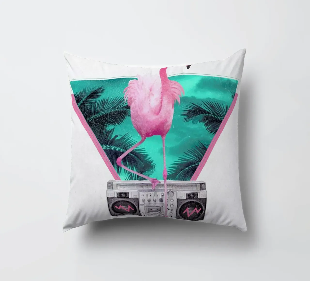 Miami Flamingo cuscino da Róbert Farkas