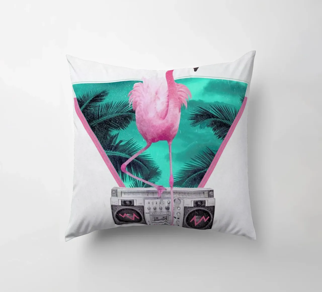 Miami Flamingo cuscino da Róbert Farkas