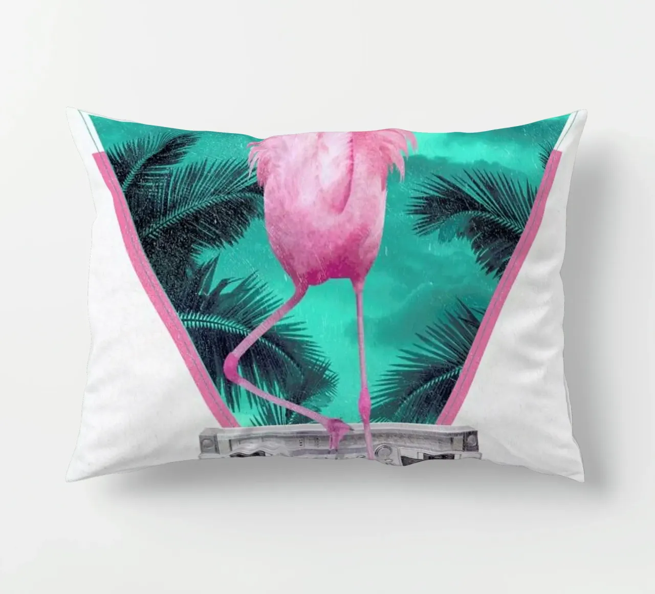 Miami Flamingo cuscino da Róbert Farkas