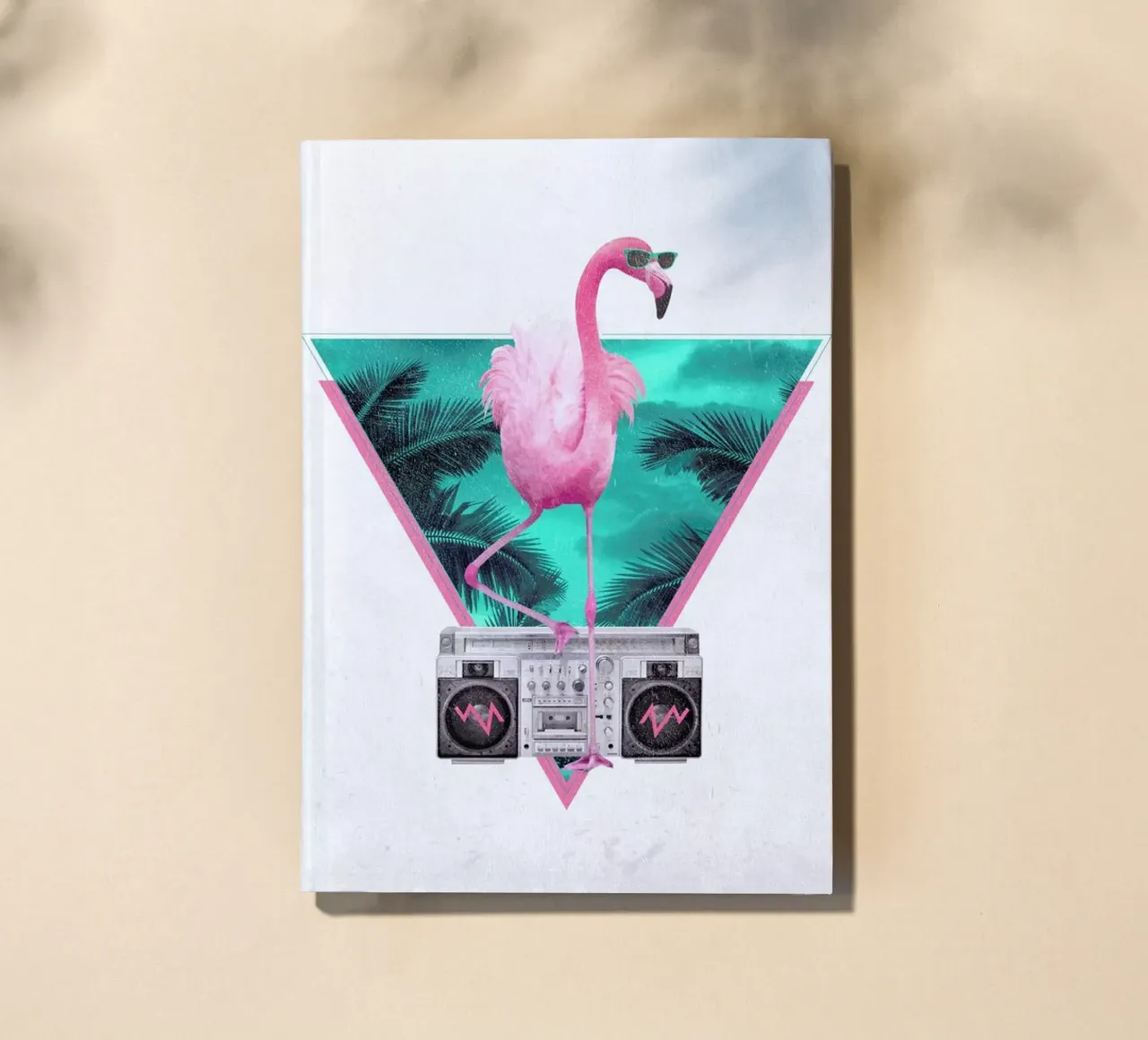 Miami Flamingo notebook by Róbert Farkas