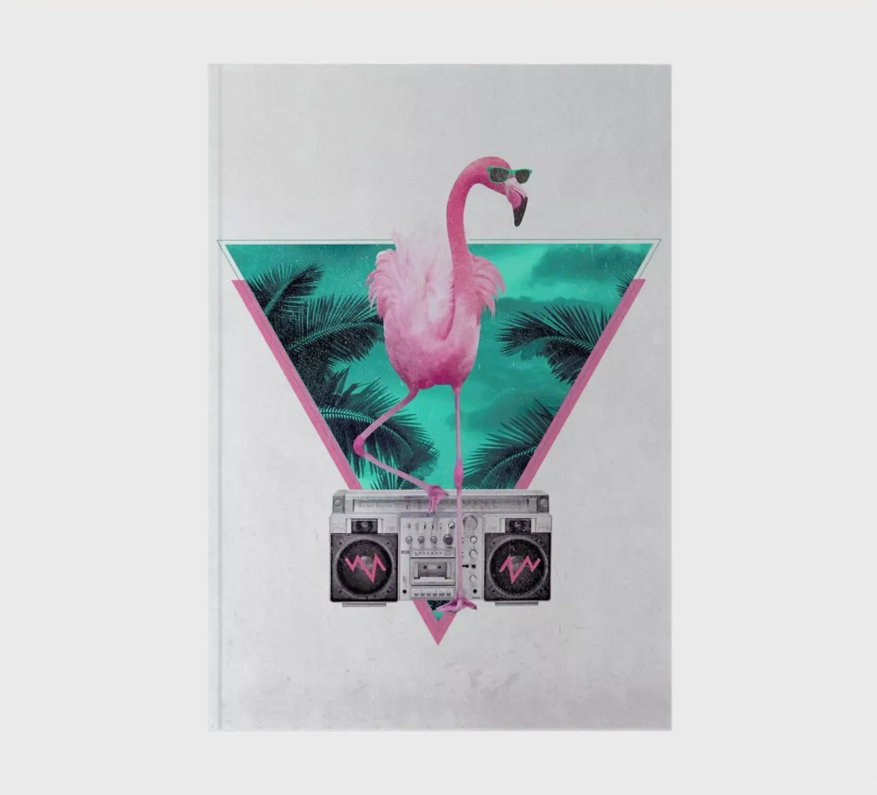 Miami Flamingo notebook by Róbert Farkas