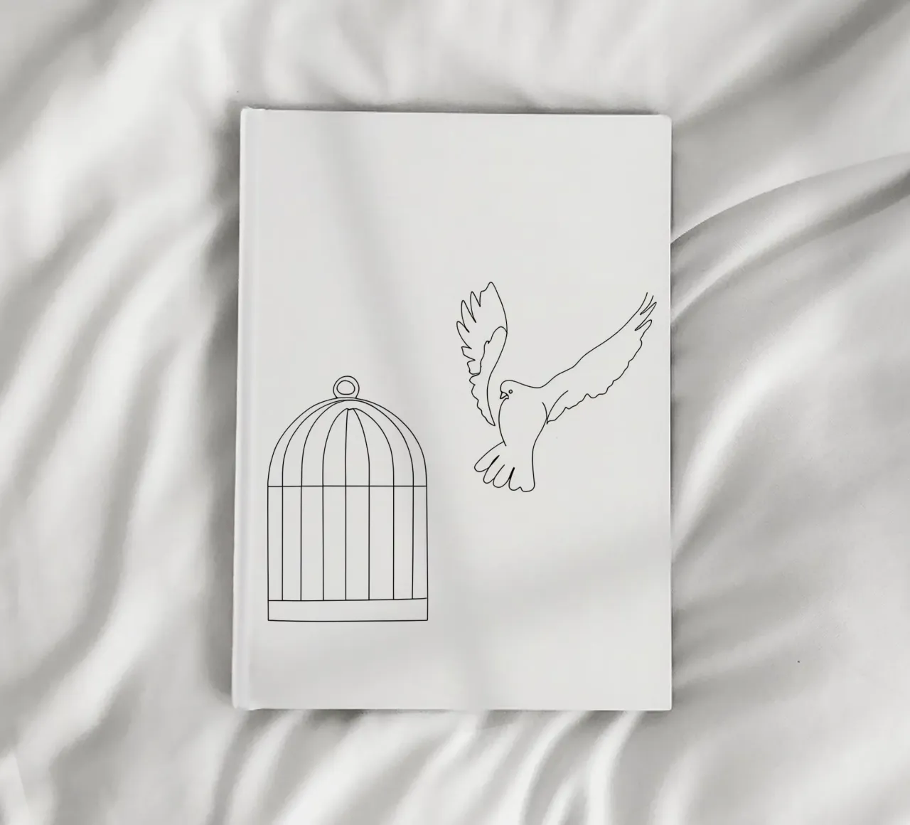 Oiseau libre carnet de notes de Viv Line Art