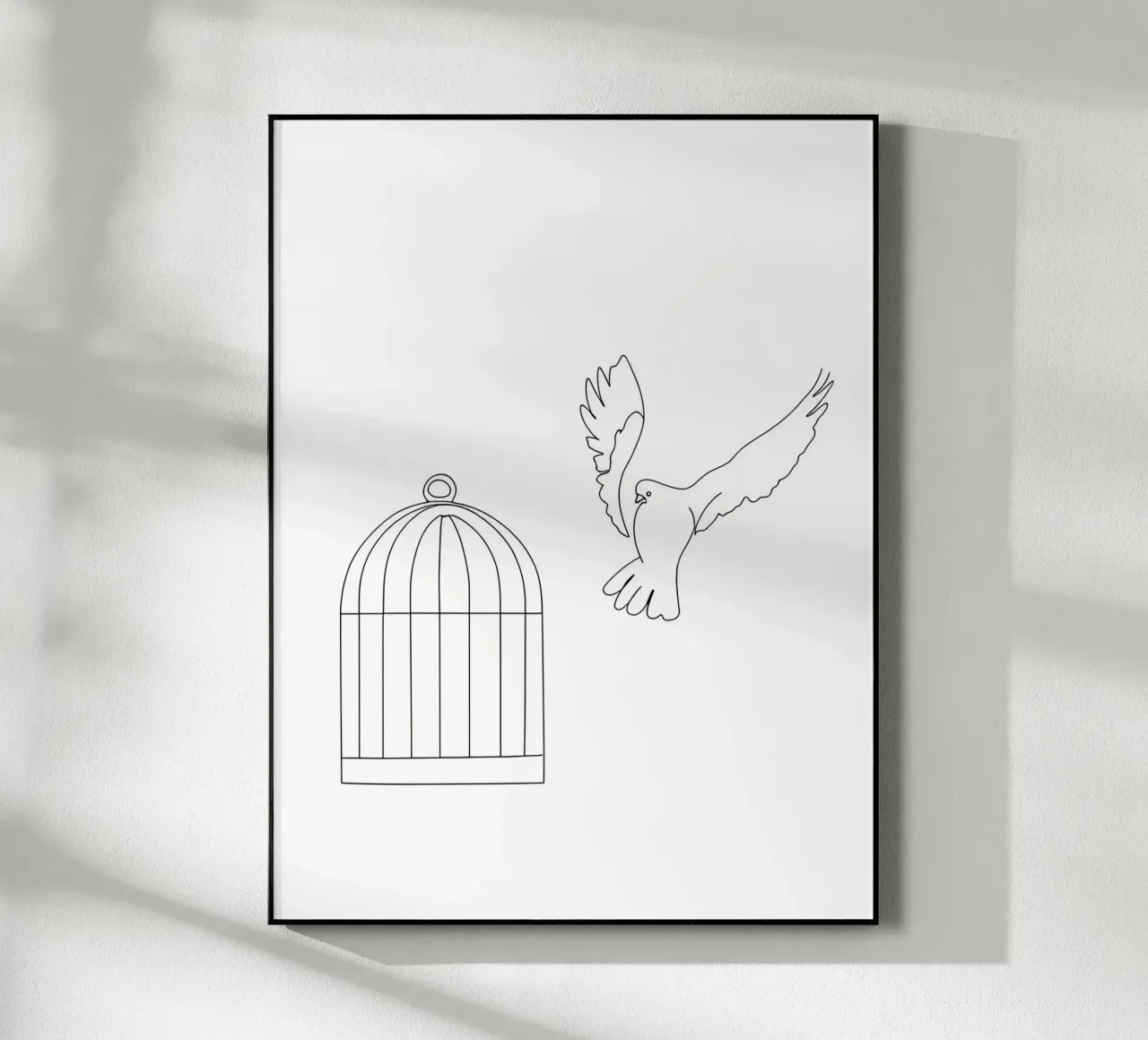 Pájaro libre metacrilato de Viv Line Art