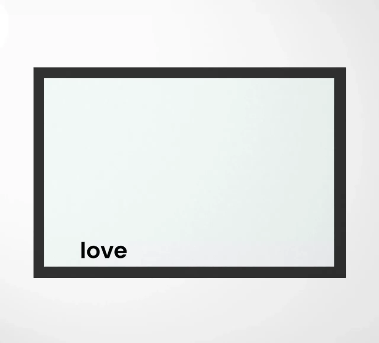 Love doormat by Studio One