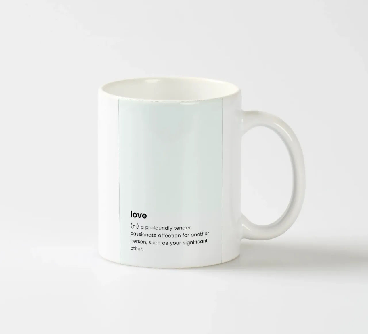 Love ceramic mug by Studio One