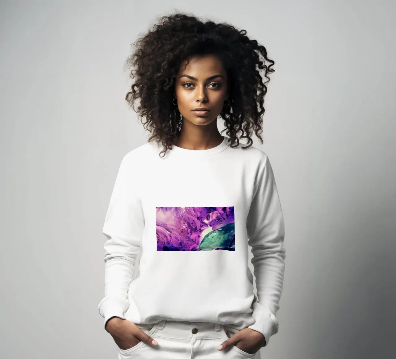 Verde e viola felpa da Massimo Frascogna