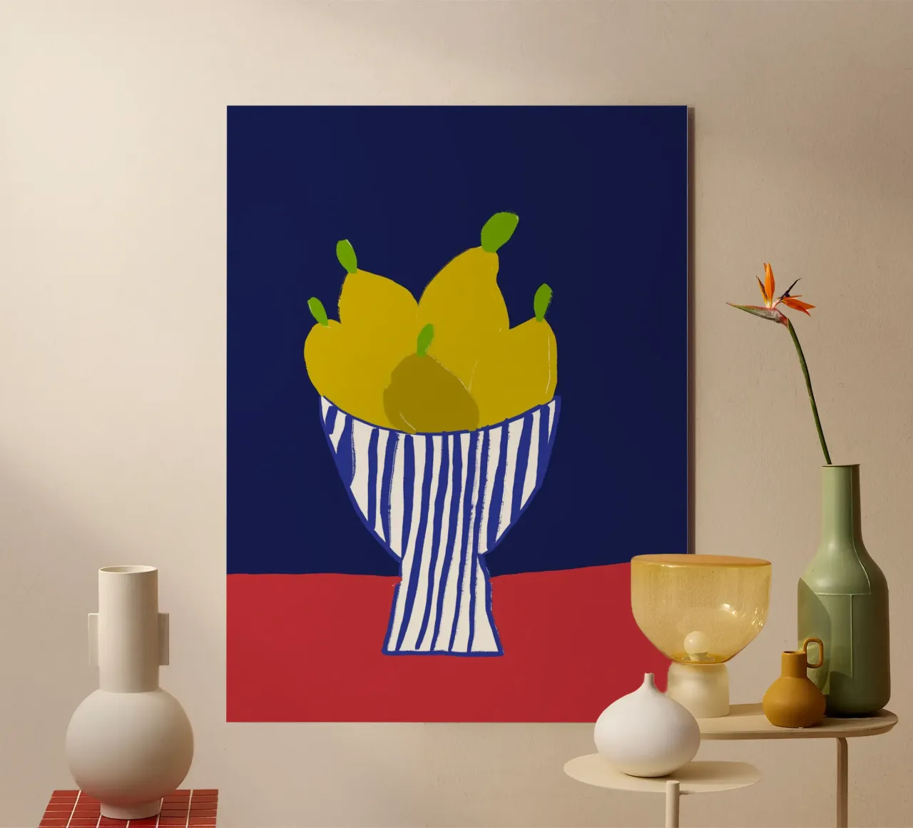 Lemons In Bowl alluminio dibond da treechild