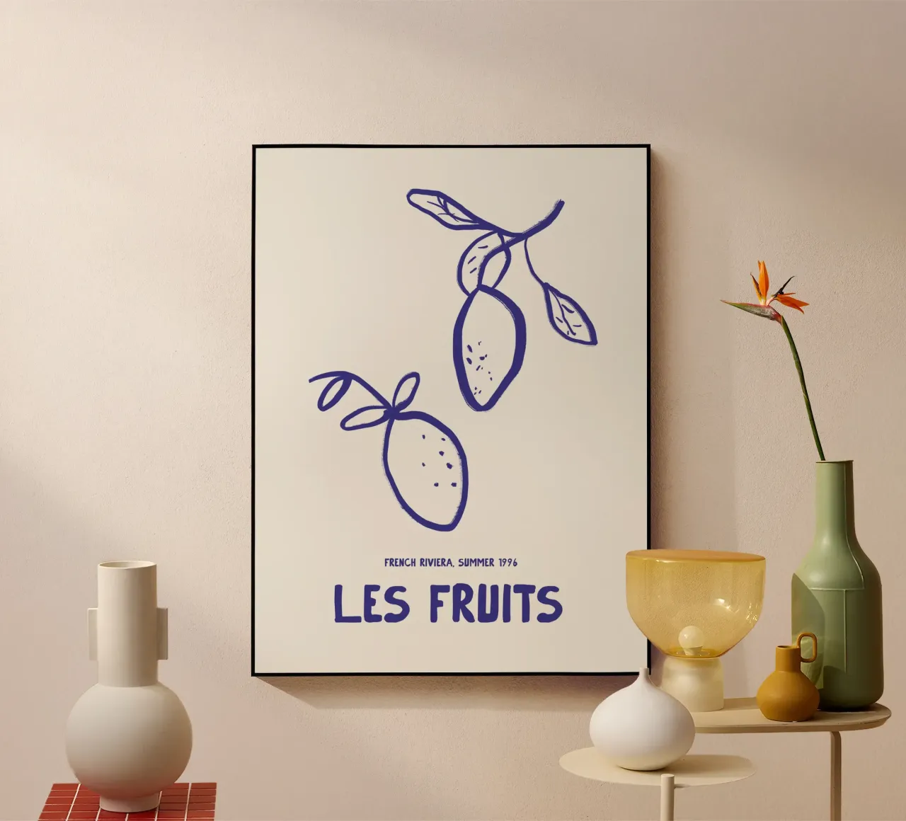 Les Fruits acrylic glass by treechild