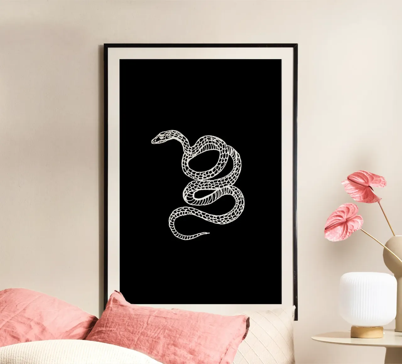 Snake Black poster da Daniela Roessler