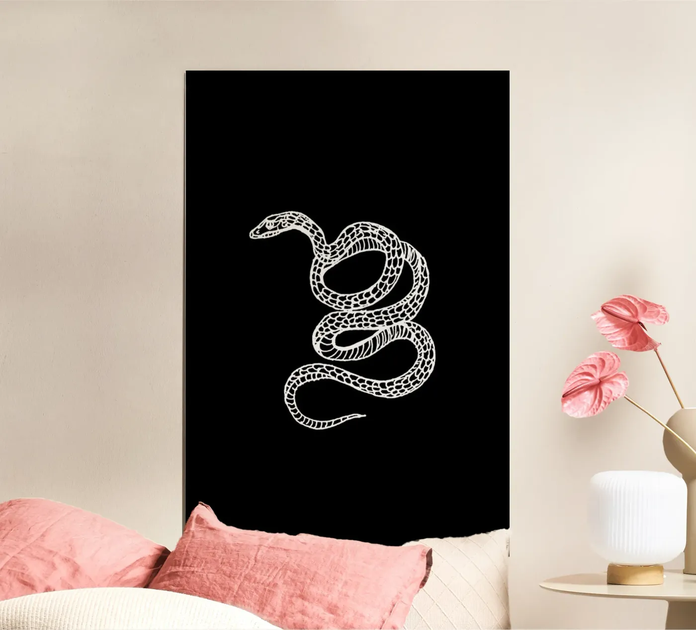 Snake Black poster da Daniela Roessler