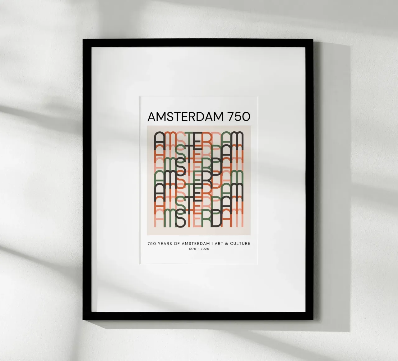 Amsterdam 750 – #2 – Classic Edition poster con telaio in plastica da Hightown Design