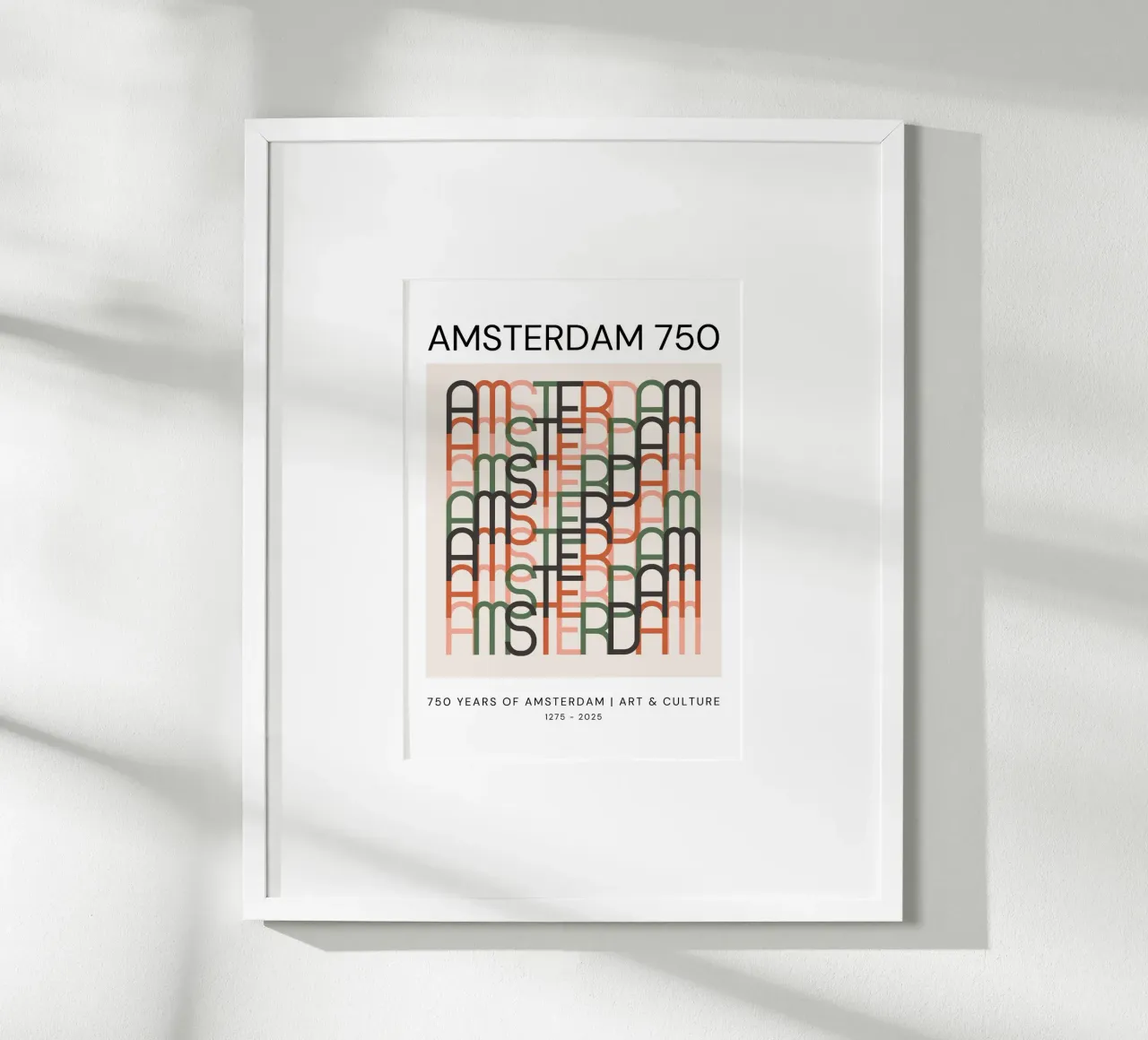 Amsterdam 750 – #2 – Classic Edition poster con telaio in plastica da Hightown Design