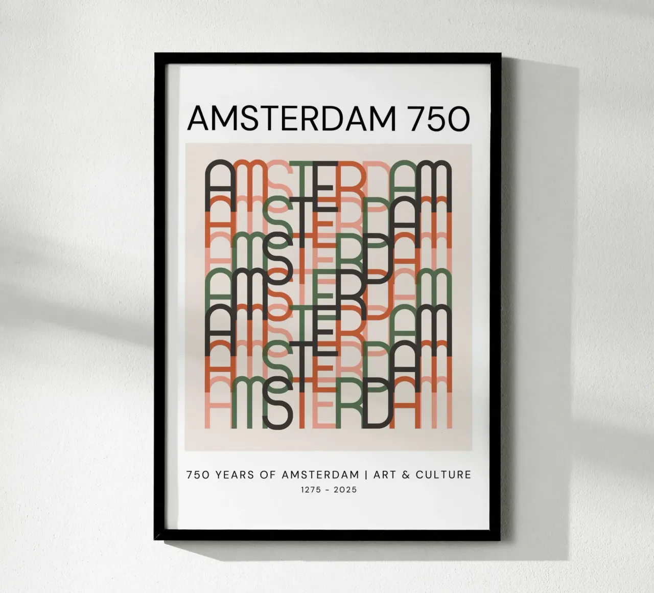 Amsterdam 750 – #2 – Classic Edition poster con telaio in plastica da Hightown Design