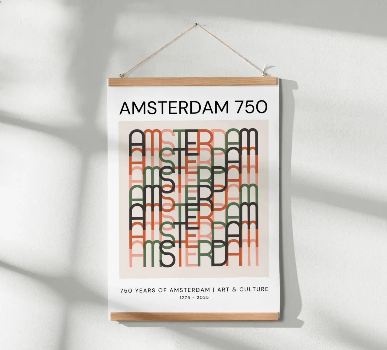 Amsterdam 750 – #2 – Classic Edition poster con telaio in plastica da Hightown Design