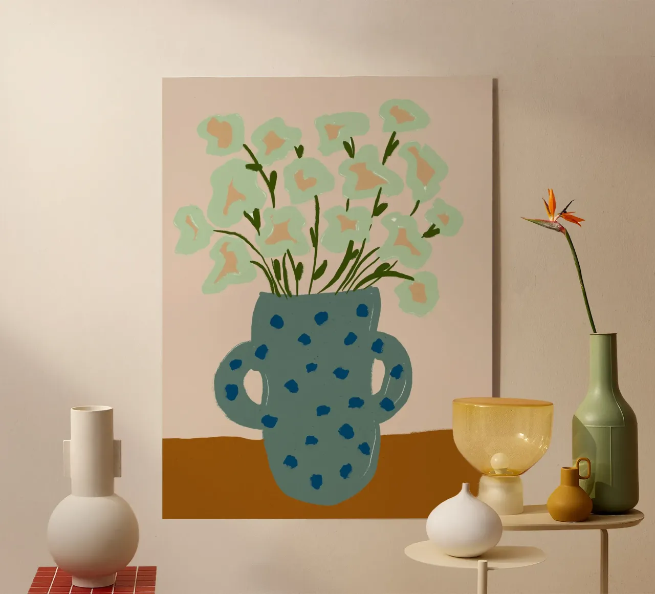 Mint Blossoms plexiglass da treechild