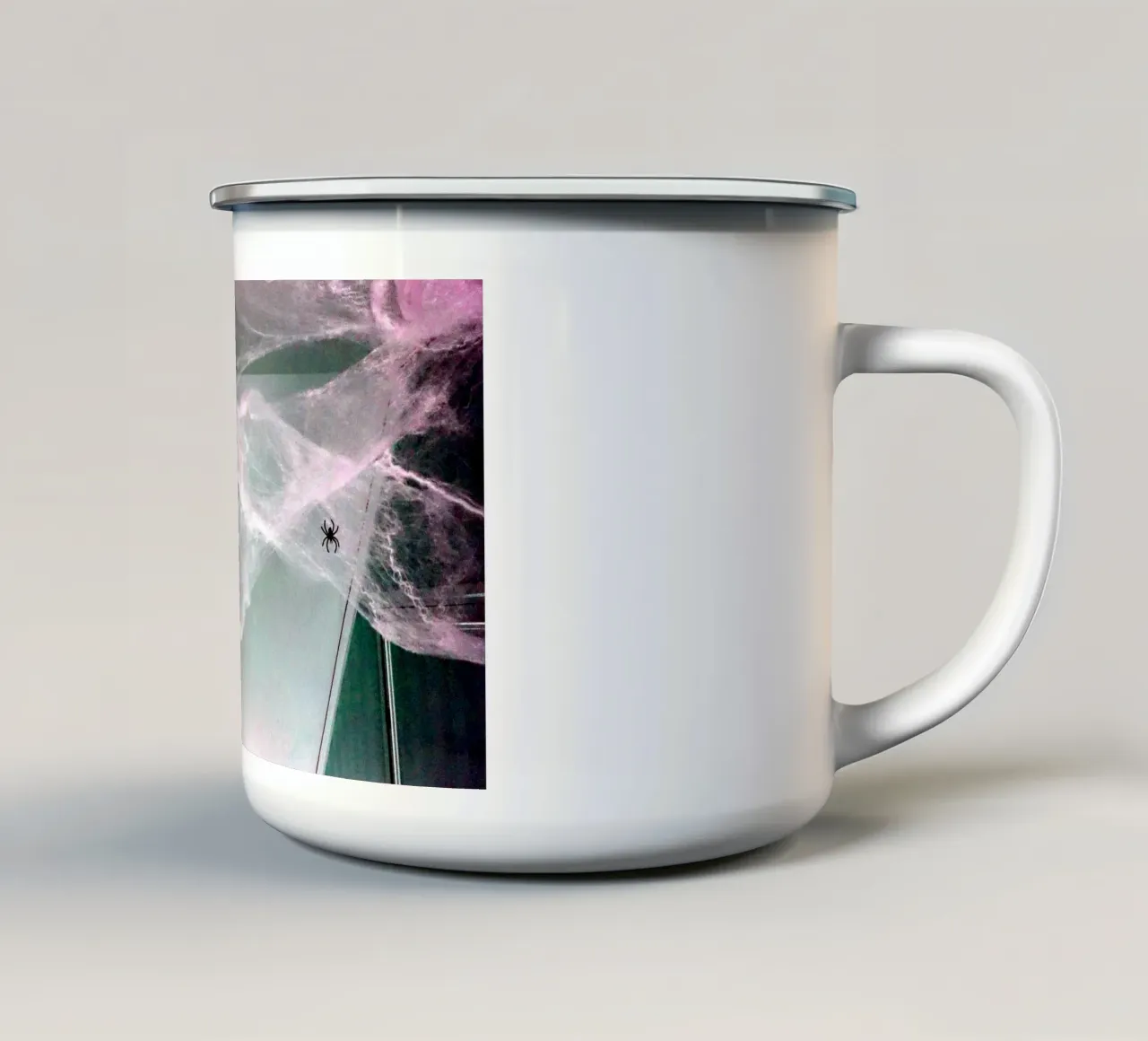 Ragni tazza in smalto da Massimo Frascogna