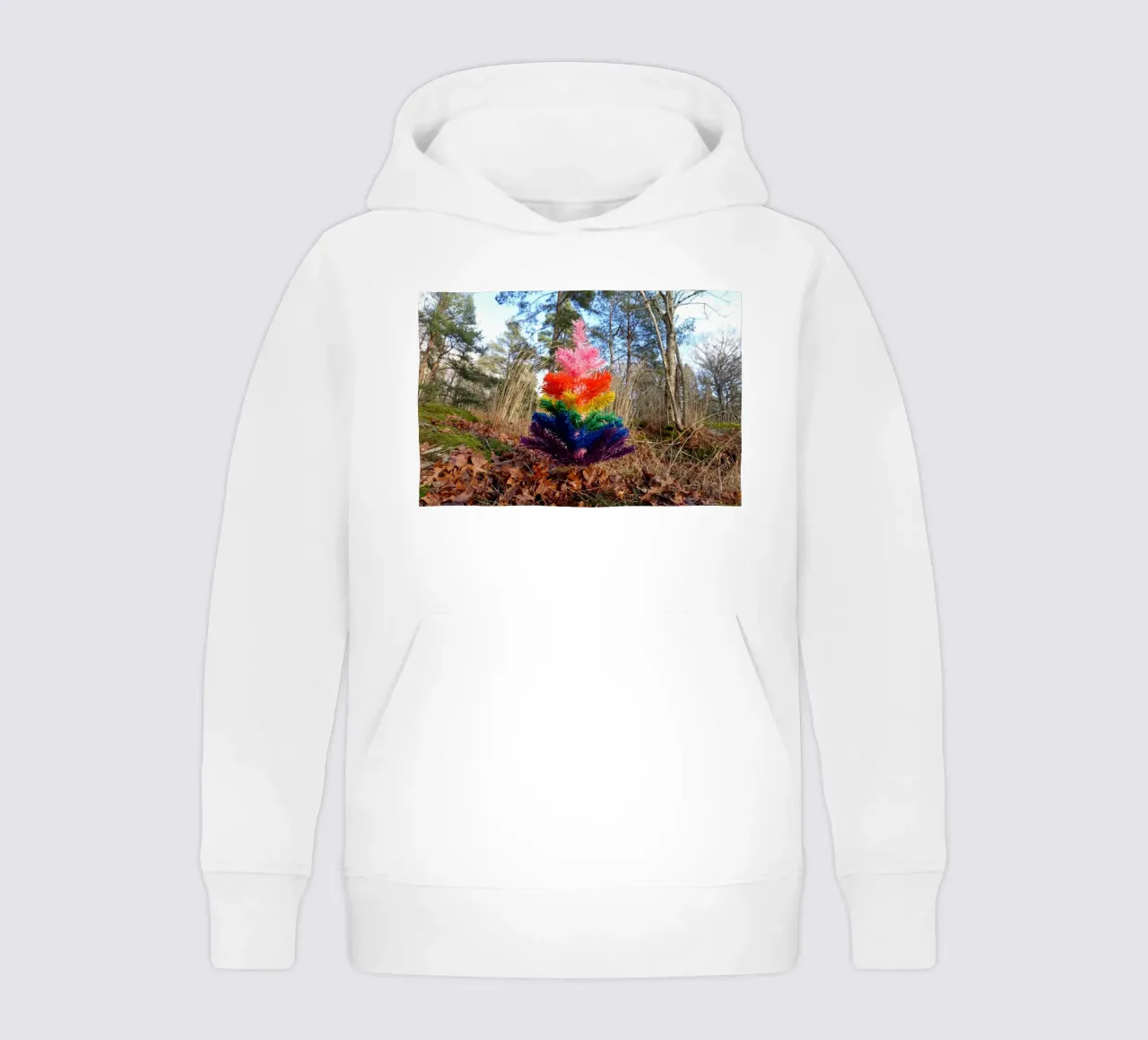 Albero di Raimbow felpa bambino con cappuccio da Massimo Frascogna