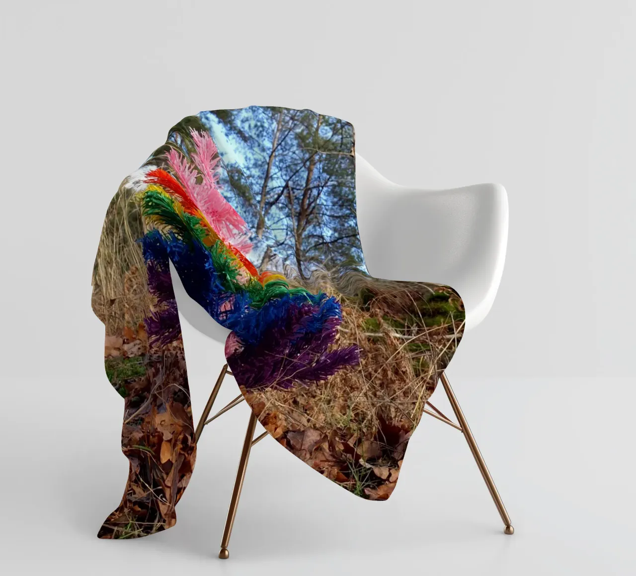 Albero di Raimbow coperta in pile da Massimo Frascogna